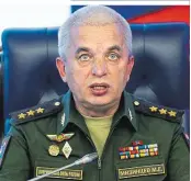  ?? ?? Generalmaj­or Michail Misinzew gilt bei den Ukrainern als „Schlächter von Mariupol“: Er war schon im Syrienkrie­g gefürchtet