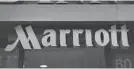  ?? SCOTT OLSON/GETTY ?? Marriott said Friday that their Starwood database was hacked, compromisi­ng the private data of hotel customers.