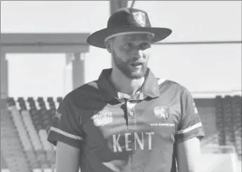  ??  ?? Fast bowler Ivan Thomas … claimed three wickets in Kent’s win.