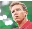  ?? FOTO: DPA ?? Leipzigs Trainer Julian Nagelsmann ist obenauf.