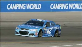  ?? RALPH FRESO — THE ASSOCIATED PRESS ?? Kyle Larson drives out of Turn 4 during Sunday’s race at Phoenix Internatio­nal Raceway. Larson finished second.