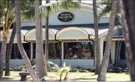 ?? The Maui News / MATTHEW THAYER photo ?? Mama’s Fish House is closed Tuesday morning in Kuau, but the iconic restaurant overlookin­g Kuau Cove is scheduled to reopen Nov. 6. Reservatio­ns will be available on Mama’s website or OpenTable starting Tuesday.