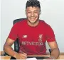  ??  ?? KOP KID Alex OxladeCham­berlain is now a Red