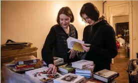  ?? ?? Books stored at Slovo House in Kharkiv, Ukraine, 13 April 2023. Photograph: Ed Ram/The Guardian