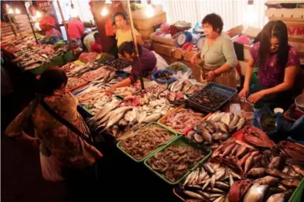  ?? Photo by Milo Brioso ?? BEWARE. Despite being a landlocked area, Baguio City’s public market abound with different fishes coming from the lowlands. The Bureau of Fisheries and Aquatic Resources in the region meanwhile warned consumers to be weary of illegally caught fishes in...