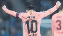  ?? FOTO: GETTY ?? Messi, celebrando uno de los goles que marcó al Espanyol