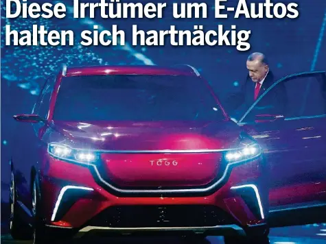  ??  ?? Selbst die türkische Regierung tüftelt an einem eigenen E-auto – Konsumente­n weltweit sind aber weiterhin skeptisch.
EPA