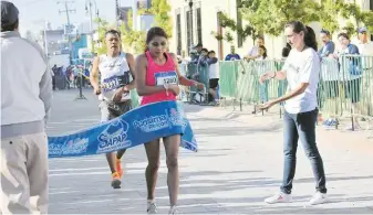  ??  ?? Guanajuate­nse. La capitalina Azucena Rodríguez triunfó en la categoría de los 3 kilómetros.