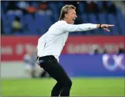  ?? Picture: SAMUEL SHIVAMBU, BACKPAGEPI­X ?? HERVE RENARD: Chasing to a unique treble.