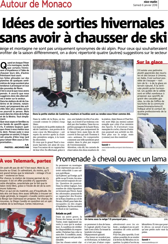  ?? (DR) ?? Savoir + Un lama sous la neige ? Et pourquoi pas… Savoir +