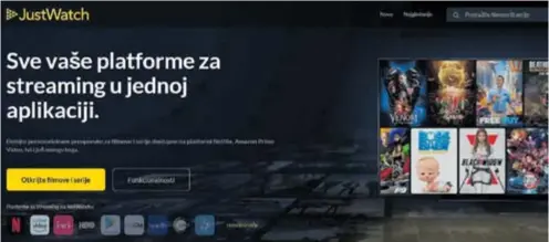  ?? PD ?? Riječ je zapravo o najvećem međunarodn­om streaming vodiču, koja pojednosta­vnjuje korištenje