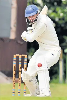  ??  ?? ON SONG: John Hancock hit 66 to keep Porthill Park’s title hopes alive.