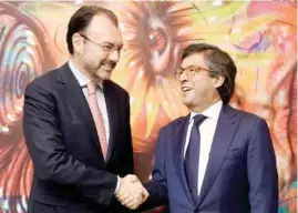  ?? ESPECIAL ?? ENCUENTRO. El canciller Videgaray y el presidente del BID, Luis Alberto Moreno.