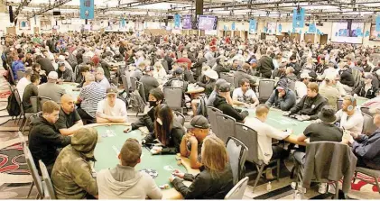  ?? PHOTOGRAPH COURTESY OF WSOP ?? THE 2023 WSOP Main Event was the largest in poker history with 10,043 entries creating a USD93,399.900 prize pool.