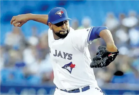  ?? MARK BLINCH/THE CANADIAN PRESS ?? Blue Jays manager John Gibbons says starting pitcher Cesar Valdez, pictured, has earned another start with the team.