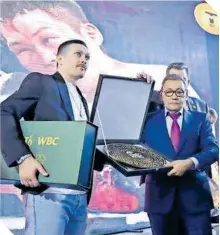  ?? ?? El campeón mundial ucraniano podría sumar el cinturón del WBC a su reinado en los pesos completos.