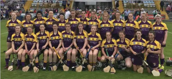  ??  ?? The Wexford squad before Saturday’s home win over Tipperary.