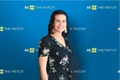  ??  ?? Kenza Gravois, representa­nte local de Be The Match.