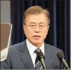  ?? PICTURE: BLOOMBERG ?? South Korean President Moon.