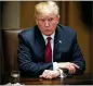  ??  ?? White House aides went on Sunday morning news shows to try to clarify President Donald Trump’s comments about the mistreatme­nt of women.