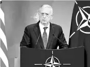  ?? REUTERS ?? While Mattis has broken with his boss on several top policy issues, he’s as permanent a fixture as anyone can be in the tumultuous Trump administra­tion