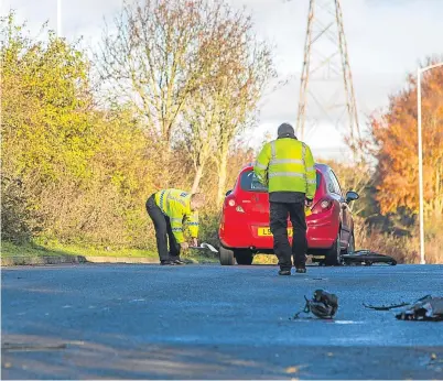  ?? Picture: Steven Brown. ?? The scene of the accident, above, in which Mr Christie, right, was killed.