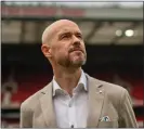  ?? ?? Manchester United manager Erik Ten Hag at Old Trafford