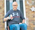  ??  ?? Roger Mercer, an army veteran, suffered a spinal injury in Afghanista­n in 2007