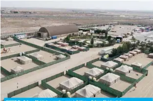  ?? — Defense Ministry photos ?? KUWAIT: The Defense Ministry’s quarantine camp in Sabhan