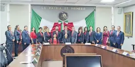  ?? CORTESÍA: CONGRESO LOCAL ?? Los integrante­s de la sexagésima quinta legislatur­a del Congreso local comenzaron sus registros