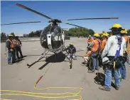  ?? Michael Maloney / The Chronicle 2008 ?? PG&E this month is using helicopter­s equipped with lidar to assess vegetation near its power lines.