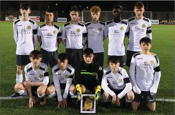  ??  ?? The Kerry team ahead of their U-15 SSE Airtricity League clash against Cobh Ramblers at Mounthawk Park, Tralee . Photo by Domnick Walsh