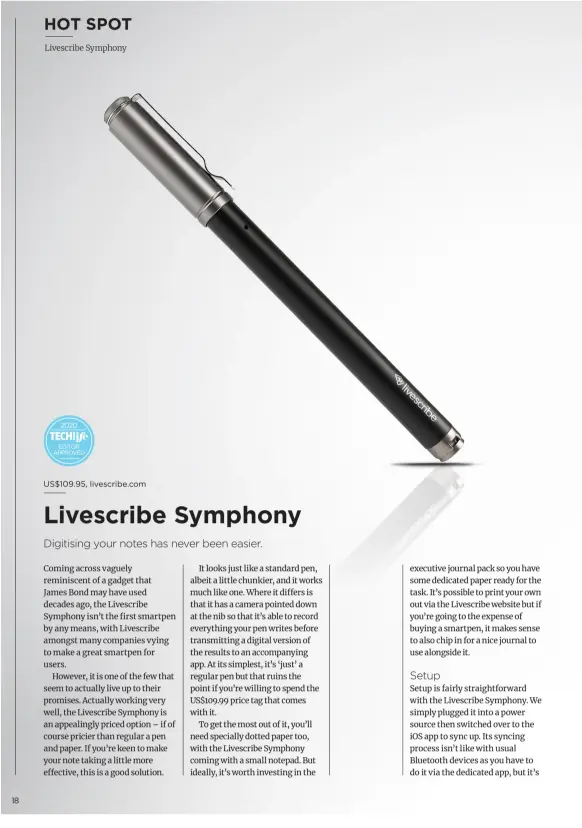  ??  ?? US$109.95, livescribe.com