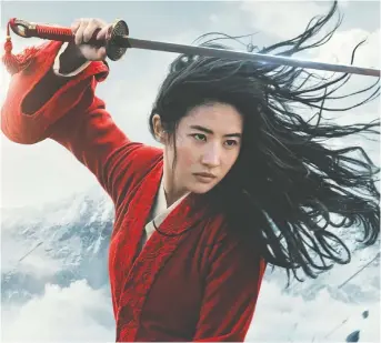  ?? DISNEY ?? Disney postponed the theatrical release of its live-action remake of Mulan to Aug. 21, hoping audiences will feel comfortabl­e sitting in theatres. It’s unclear how fans will react as the world begins to open.