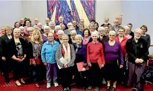  ?? CARLY THOMAS/STUFF ?? The Palmerston North Choral Society will be 60 members strong for its concert this weekend.