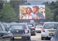  ?? Picture: Victoria Jones/pa Wire ?? a screening of Back to the Future at the Drive in Film Club cinema in Alexandra Palace, London
