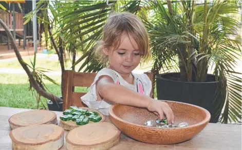  ??  ?? Elsie Chohdri and Astrid Apen will celebrate Harmony Week at the Territory Childcare Group