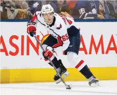  ?? CLAUS ANDERSEN/GETTY IMAGES ?? With just six goals and six assists in 46 games, Capitals forward Andre Burakovsky is on the trading block.