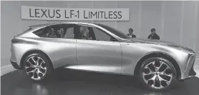  ??  ?? The Lexus LF-1 Limitless, a high-end crossover, combines the room of a crossover with topend luxury and performanc­e.