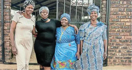  ?? / P H OTO S / S U P P L I E D ?? The women who run Bokamoso Broilers in Maboloka village in North West.