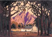  ??  ?? The mass sale of art owned by Markus Jooste has created a slump in the sale of work by Pierneef, many of whose paintings Jooste has been selling to raise funds. Pierneef’s ’Farm Jonkershoe­k with Twin Peaks Beyond, Stellenbos­ch’ sold for R20.5m in 2017.