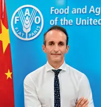  ??  ?? Vincent Martin, the UN FAO’s representa­tive in China and the Democratic People’s Republic of Korea.