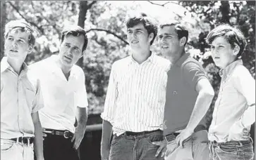  ?? Getty Images ?? GEORGE H.W. BUSH in 1970 with his four sons, from left: Neil, Jeb, George W. and Marvin. Jeb was more serious than his older brother, and was the one expected to assume the Bush political mantle.