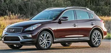  ?? Infiniti photos ?? The 2017 Infiniti QX50 compact luxury crossover provides a unique combinatio­n of a stylish exterior with a luxurious interior environmen­t and suite of advanced technology features.