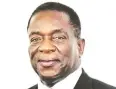  ??  ?? President Mnangagwa