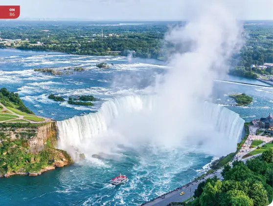  ??  ?? AERIAL VIEW, HORSESHOE FALLS • SHUTTERSTO­CK/CPQ