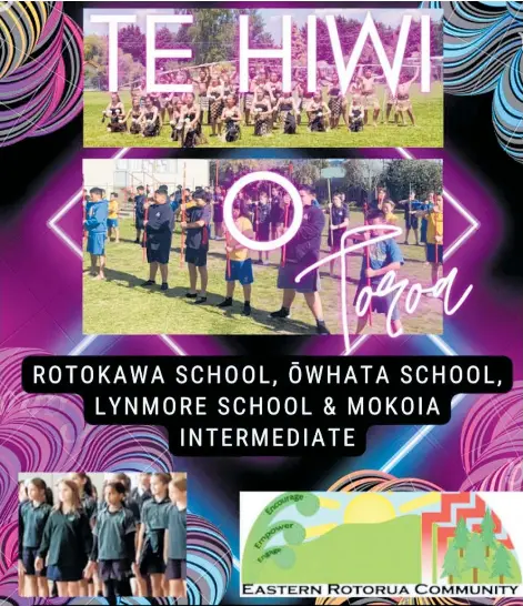  ?? ?? Te Hiwi o Toroa is the name of the ahurei for the Kahui Ako schools — Owhata, Lynmore, Rotokawa and Mokoia. Mark December 6 in your calendar.