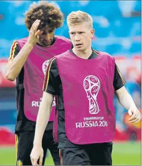  ?? FOTO: EFE ?? De Bruyne, una de las claves Es el complement­o perfecto para la delantera belga