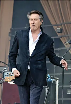  ??  ?? Bryan Ferry encantou públicos de todas as idades com temas clássicos