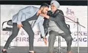  ??  ?? Legendary cricketer Bishan Singh Bedi felicitate­s Indian captain Virat Kohli at Delhi Captain Felicitati­on ceremony on Wednesday.